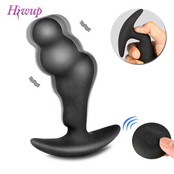 Nxy Sex Anal Toys Wireless Potente vibrante Massaggiatore della prostata per uomini Telecomando Erotico Maschile Butt Plug in silicone Giocattoli Adulti 1220