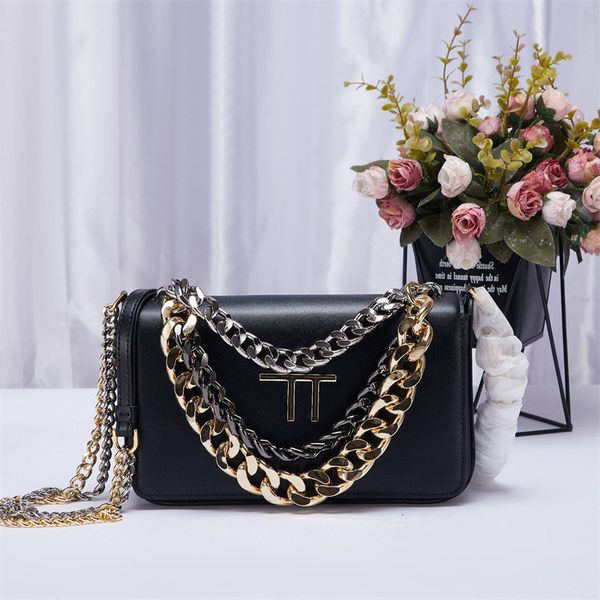 

designer bags t chain bag cow leather one shoulder small women's 2022 new autumn underarm fashion versatile messenger