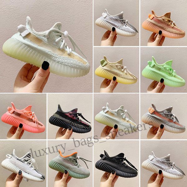 

designers kids shoes toddlers trainers v2 clay black triple white antlia children sneakers boys girls outdoor running shoe size 26-35