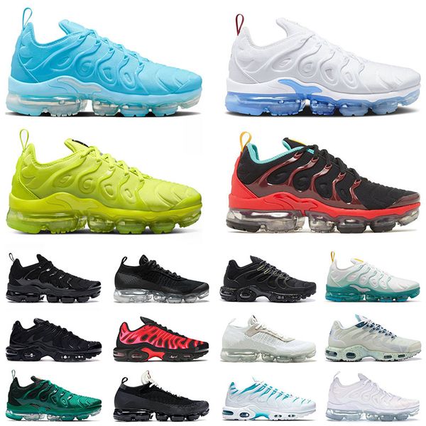 

original tn plus ultra se requin mens running shoes tns big size us 12 13 university blue black white terrascape logos fly knit flynit sport