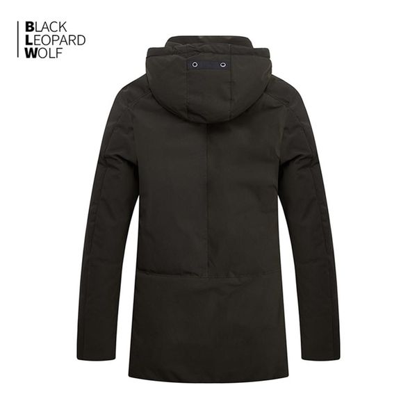 

blackleopardwolf arrival winter jacket men thick cotton classic style balck color down jacket men b992 201210, Black