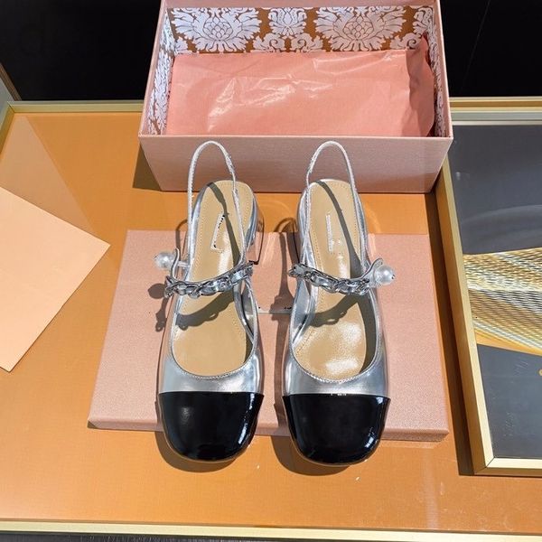 

sandals designer mary pearl net shoes with thick ilhf, Black