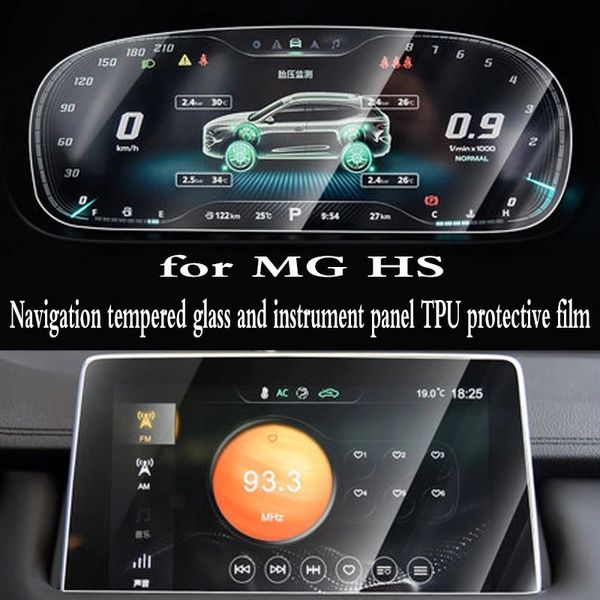 

car screen protector for mg hs interior 2018 2019 2020 car gps navigation tempered glass tpu screen protective film sticker
