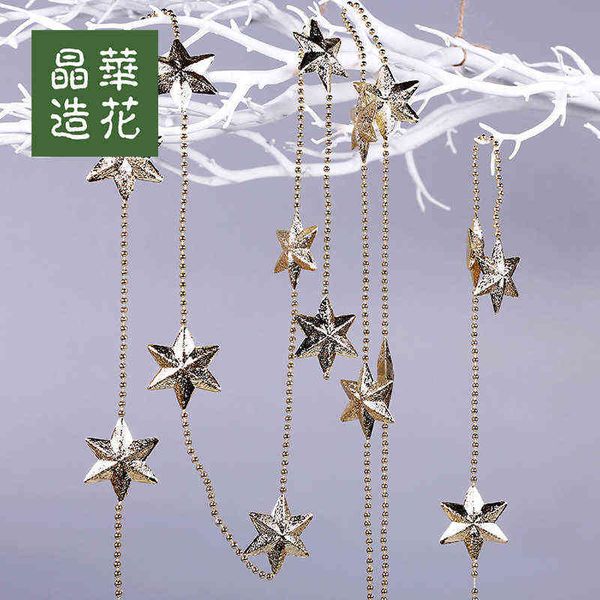 

factory outlet jinghua hexagonal star string bell christmas decorations ornaments tree little star pendant
