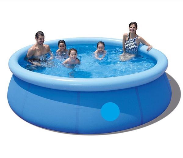 Piscina gonfiabile per esterni grande pieghevole Giardino per adulti per interni Piscina gonfiabile in plastica per bambini Famiglia portatile per adulti addestramento per la sicurezza dei bambini attrezzature per piscine d'acqua