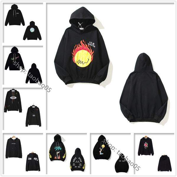 

men's angel hoodie women fleece hoodies decapitated bear hip hop street shark sweatshirts loose embroidery short sleeve dolman sleeves, Black