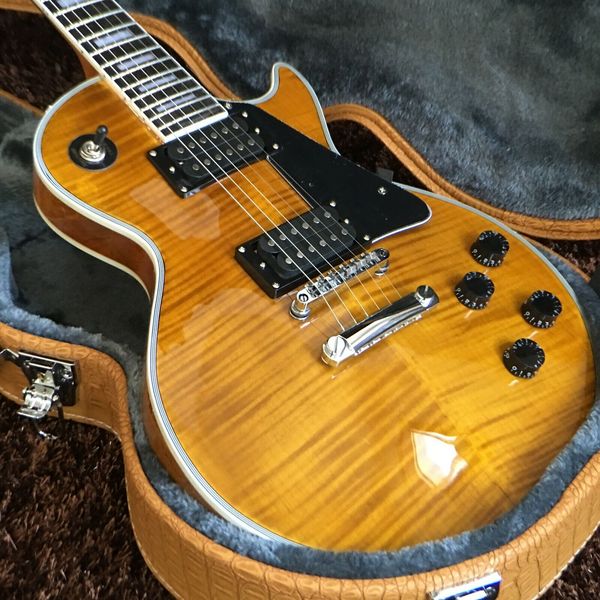 

diy brand new blue yellow 6 string guitar