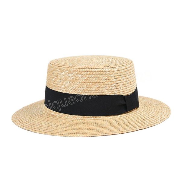 

women summer straw hats flat party hats ladies beach hats wholesale, Blue;gray