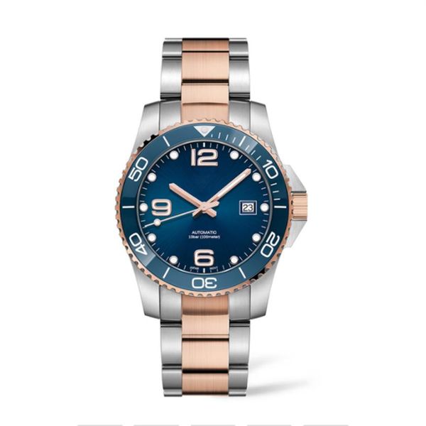 

men's mechanical watches automatic japan movement watch ceramic bezel stainless steel man sport wristwatches luxury reloj hom265d, Slivery;brown