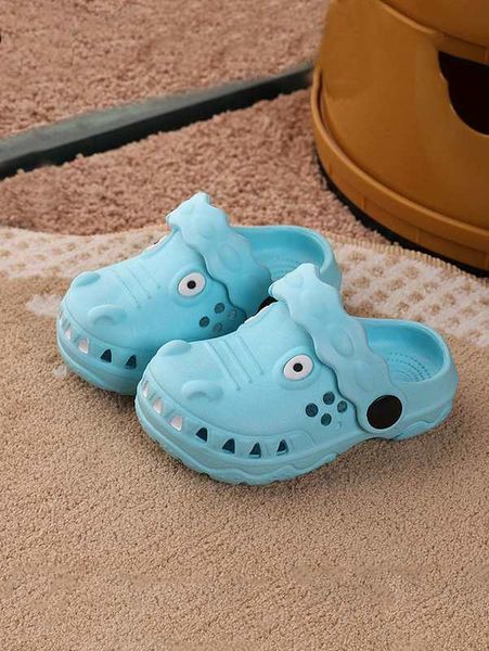 

boys cartoon design hollow decor slingback vent clogs she02, Black;red
