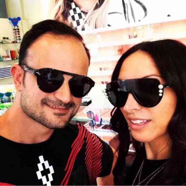 

sunglasses women net red same style personalized fashion cd small round frame sunglasses men's, White;black