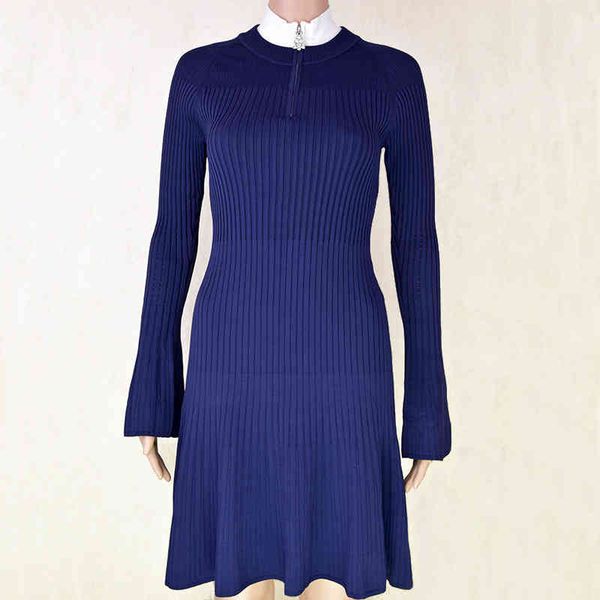 

casual dresses zipper stand collar slim fit sweate, Black;gray