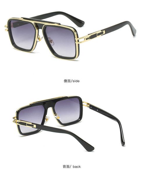 

2022 vintage sunglasses square for women sun gerres fashion designer luxury gold border sunglasses uv400 gradient lxn evo dita, White;black
