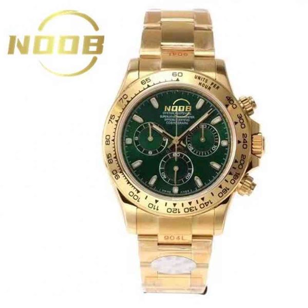 

luxury high-end watch 7750 movement 13mm thickness timing function 904l steel 116508 funtion, Slivery;brown