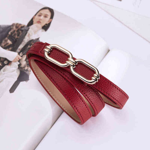 

new ladies leather buckle polo jeans waist skirt with plate belt t220722, Black;brown