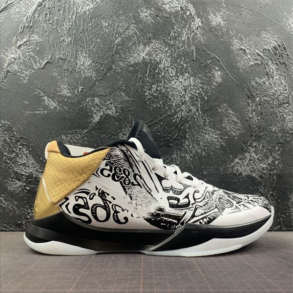 

shoes authentic zoom 5 protro big stage parade basketball white gold mamba grinch sports sneakers size us7-12