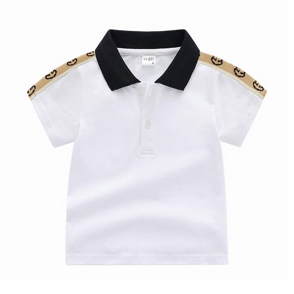 

spring baby boys stripe casual t-shirt fashion designer kids plaid lapel short sleeve tee shirt children shirt 1-6t233y, Blue