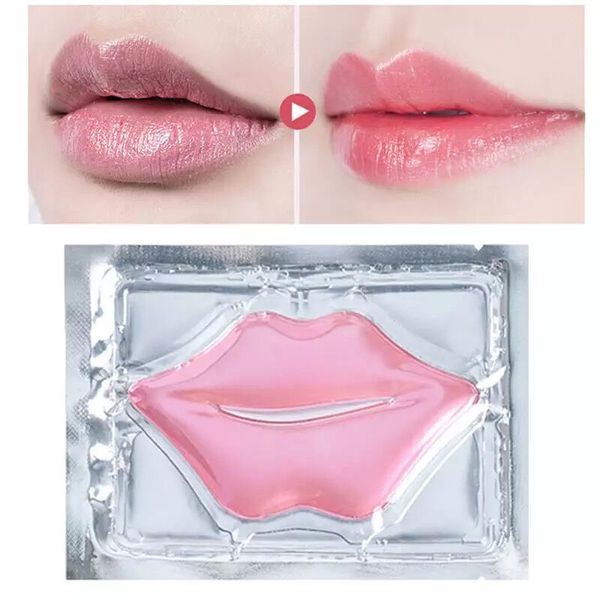 Crystal Collagen Lip Mask Patches Patch idratanti Linee di riparazione Maschere labbra idratanti