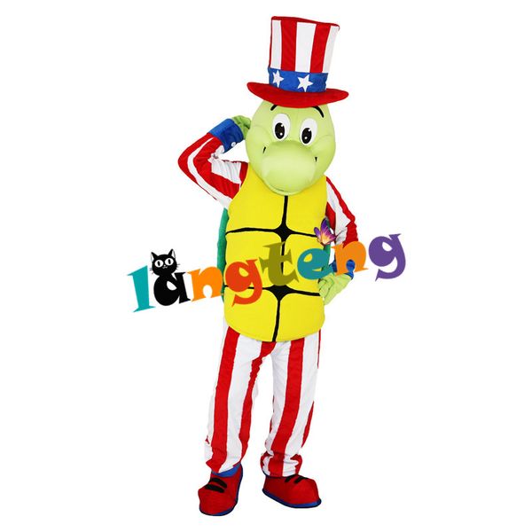 Mascot boneca traje 836 tartaruga tartaruga corno mascote traje personagem terno adulto desenhos animados