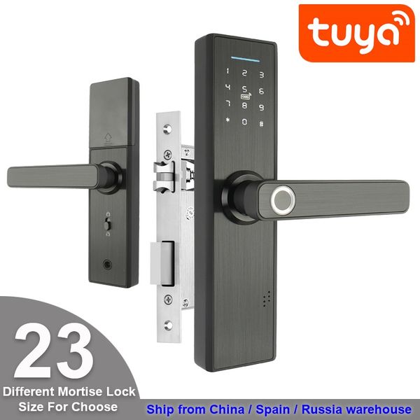 

smart wifi tuya fingerprint door lock