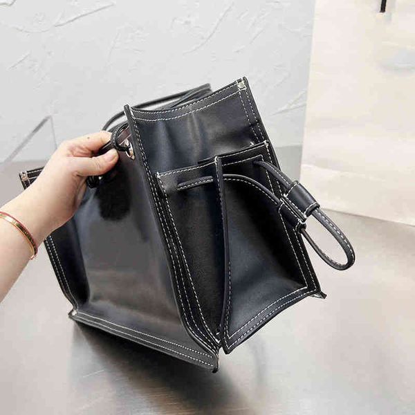 

letter embroidery tote bags women high capacity handbag shoulder leather designer brand crossbody female shopping packs 220323