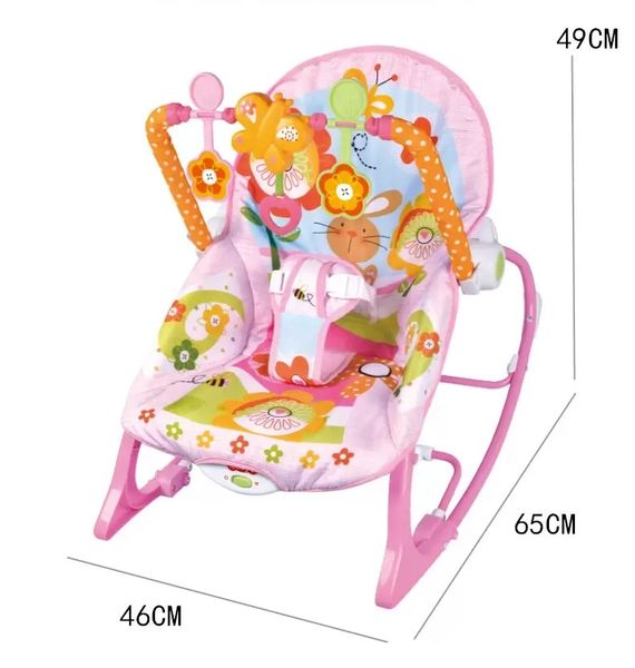 Sedia a dondolo per bambini Sedia a dondolo elettrica musicale Sedia da buttafuori vibrante Sedia reclinabile per bambini regolabile Accessori per chaise longue