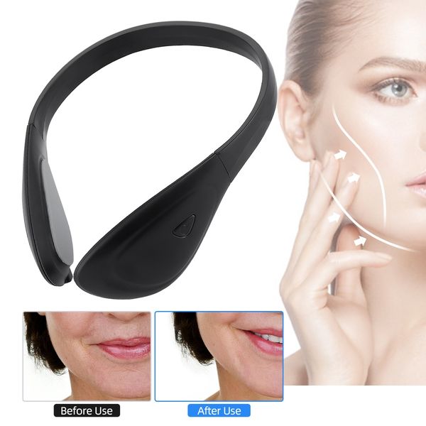 

face chin v-line up lift belt machine electric face slimming vibration massager reduce double chin facial lifting care toolnew