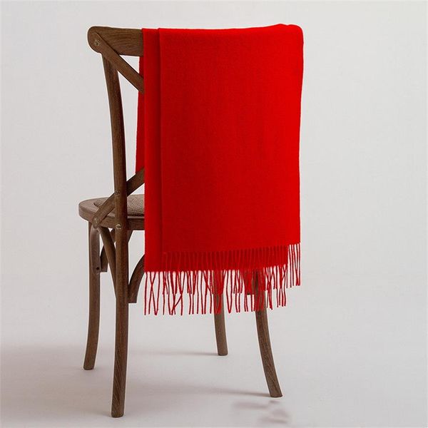 

100% wool scarf widened plain wool shawl in autumn and winter, Blue;gray