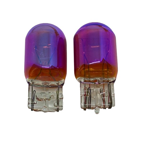 

new 40pcs t20 7443 7440 12v 21w sidelight car bulb halogen lamp warning light turning auto natural glass diadem chrome amber 5000k