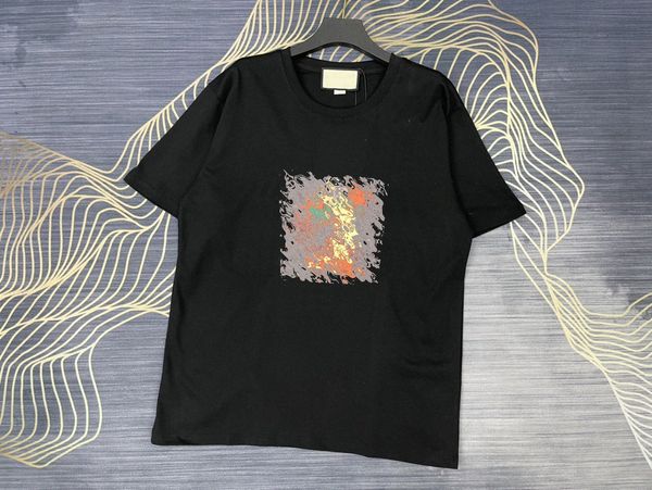 

mens t-shirts designer tshirt men apparel shirts for men cotton t-shirt round neck spring summer high loose trend short sleeve male clothing, White;black