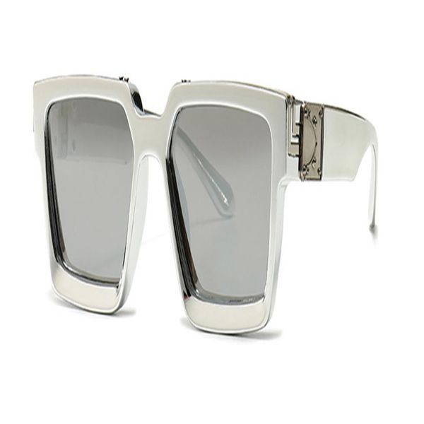 

fashion rectangular sunglasses women luxulry brand vintage designer for men classic rivet glasses male female uv400 gla290p, White;black