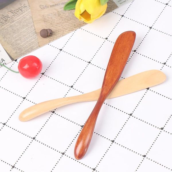 Set di posate Manico spesso Coltello da burro in legno Marmellata Coltelli da tavola in stile giapponese Tabeware con posate di alta qualità