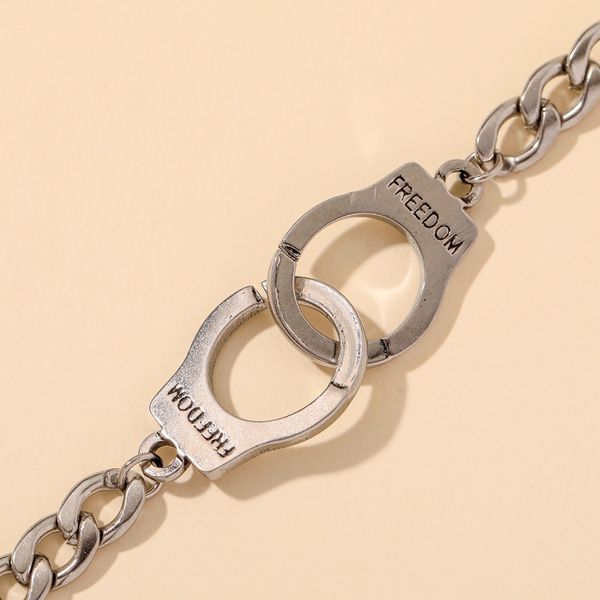 

personalized handcuffs stainless steel bracelet hand jewelry, Golden;silver