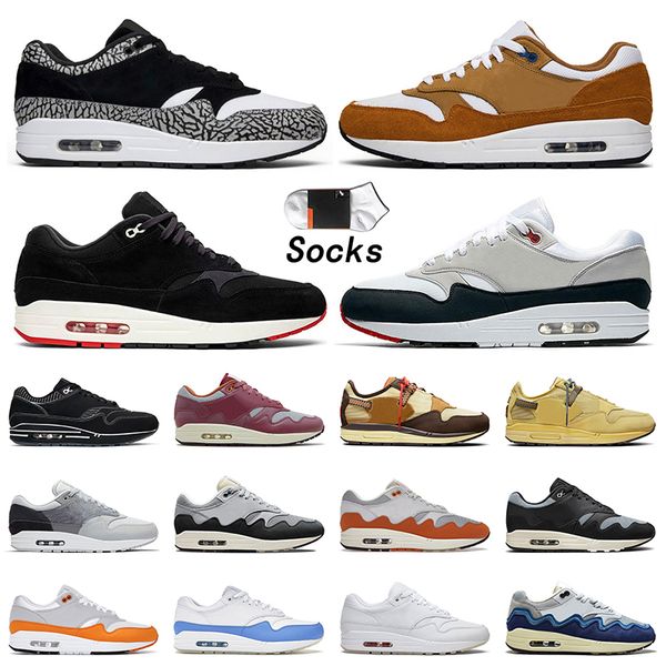 

running shoes cushion 1 87 sneakers elephant brown bred obsidian patta rush maroon cactus jack wheat london university blue mens women train