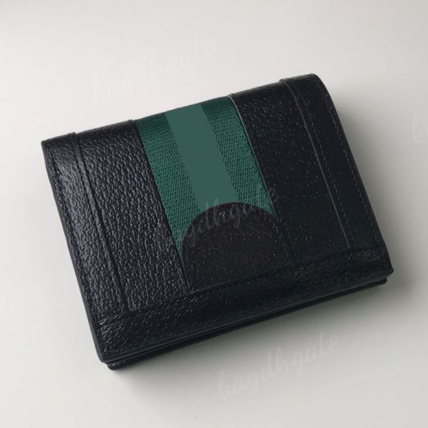 

luxury designer bag classic retro collage double mini fold flower stripe card key wallet, Brown;gray