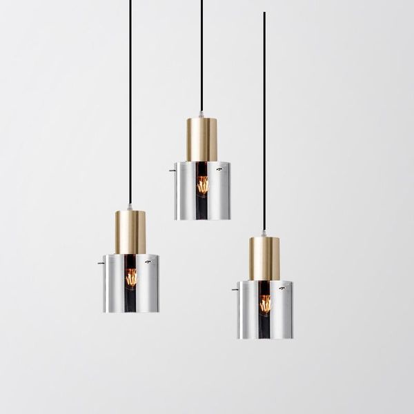 Lâmpadas pendentes Restaurante Nórdico de vidro Small Droplight é a cabeça de um designer de quarto lustres de capa de cafeteria iluminada