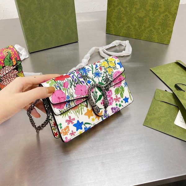 

bags luxury handbags shoulder strap coin purse full-printed flowers g golden chain genuine leather messenger damier cobal ladies