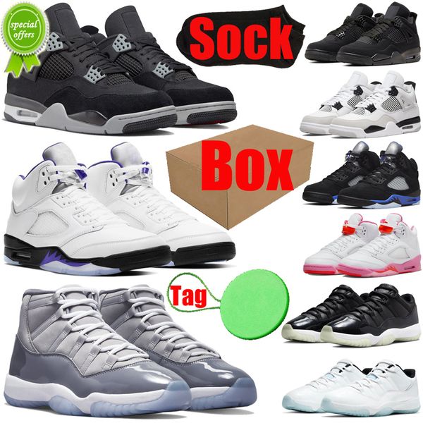 

2023 with box jumpman 4s 5s 11s basketballs shoes for mens womens military black cats canvas cool grey 4 5 11 infrared concord university bl