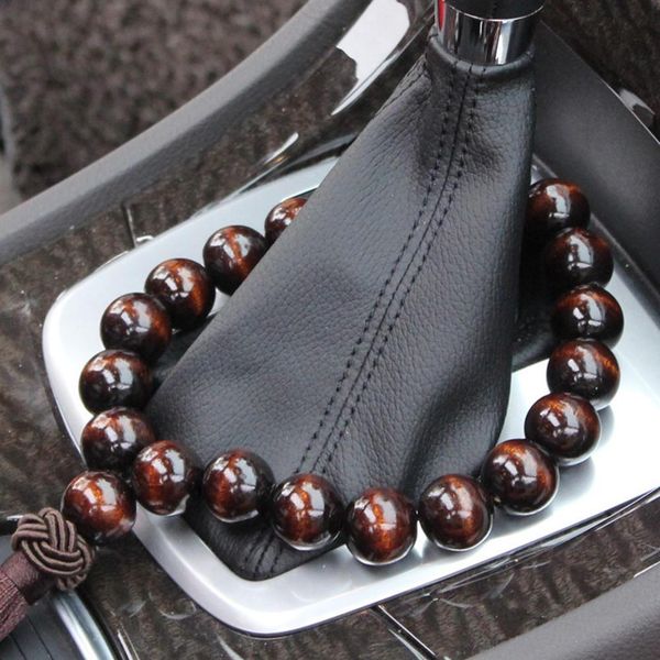 

wood buddha beads car rearview mirror hanging pendant interior decor ornament