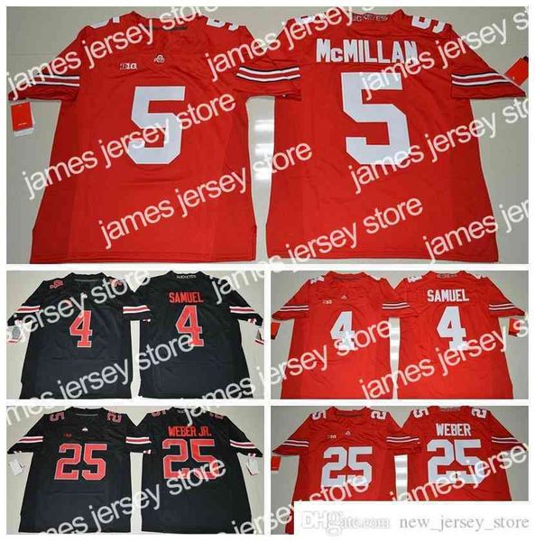 

james ncaa ohio state buckeyes college football wear 4 curtis samuel jerseys 25 mike weber 5 raekwon mcmillan jersey, Black