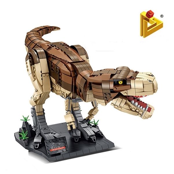 Fikirler Dinozor Oyuncaklar Jurassic Park T-Rex Dünya Yapı Taşları Yaratıcı Deforme Tuğla Setleri Erkek Çocuklar Hediye 220418