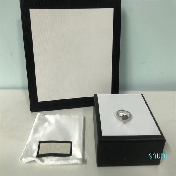 

fashion heart rings for women original design great quality women heart shaped ring fast 1pcs designer ring308k, Silver