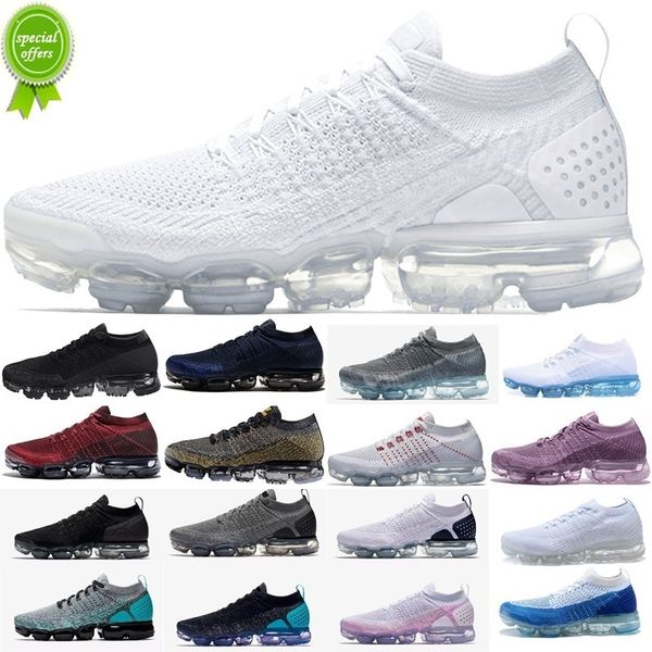 

2022 2022 new cushion 2.0 moc laceless chaussures running shoes triple black men women sneakers fly athletic knit size 36-45