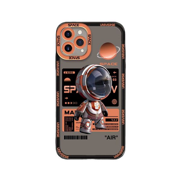 Blue Sky Space Astronaut Custodie per cellulari antiurto per iPhone 13 Pro Max 12 11 XR 7 8Plus SE 2022 Cover protettiva per paraurti morbida per fotocamera