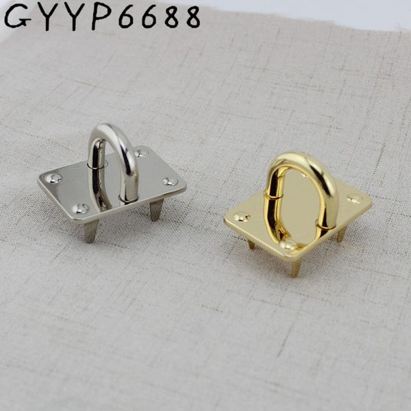 

4pcs luggage hardware handbag hardware accessories leather bag alloy arch bridge hanger for bags belts strap 220505, Black