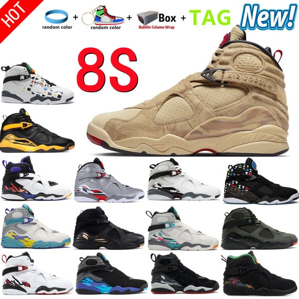 

new 8 8s black taxi men women basketball shoes university sport blue unc rui hachimuras dmp 8 black samurai aqua chrome south beach three pe