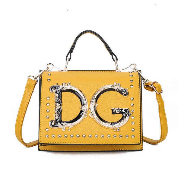 

women's designer letter bags rivet small portable bag messenger handbag