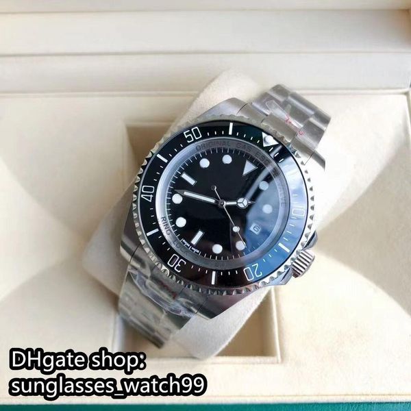 

watches luxury bezel 41mm 44mm ceramic water ghost steel watch, diving series automatic mechanical, Slivery;black
