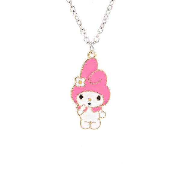 

pendant necklaces 2022 trendy cute little bunny necklace cartoon for women sweater decoration jewelry easter gifts, Silver