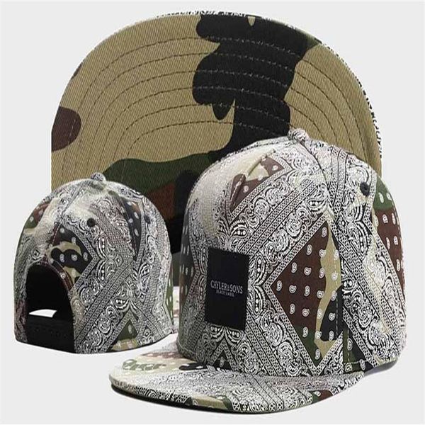 

fashion hip hop cap cayler & sons camo cashew flowers snapback hats letter baseball caps gorras planas casquette296w, Blue;gray